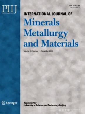 International Journal of Minerals Metallurgy and Materials